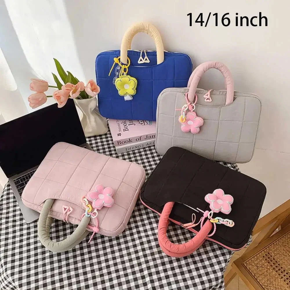 Laptop-Hülle – Polyester Karo – 14/16 Zoll Optionen