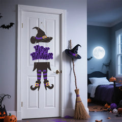 Hexenhut-Türschild – Papierkarton – Halloween-Deko