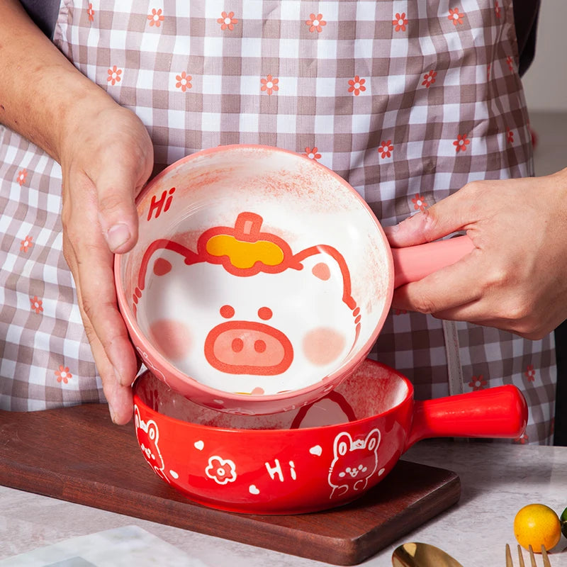 Keramik Backform – Süsses Cartoon-Design – 0.58 l Volumen