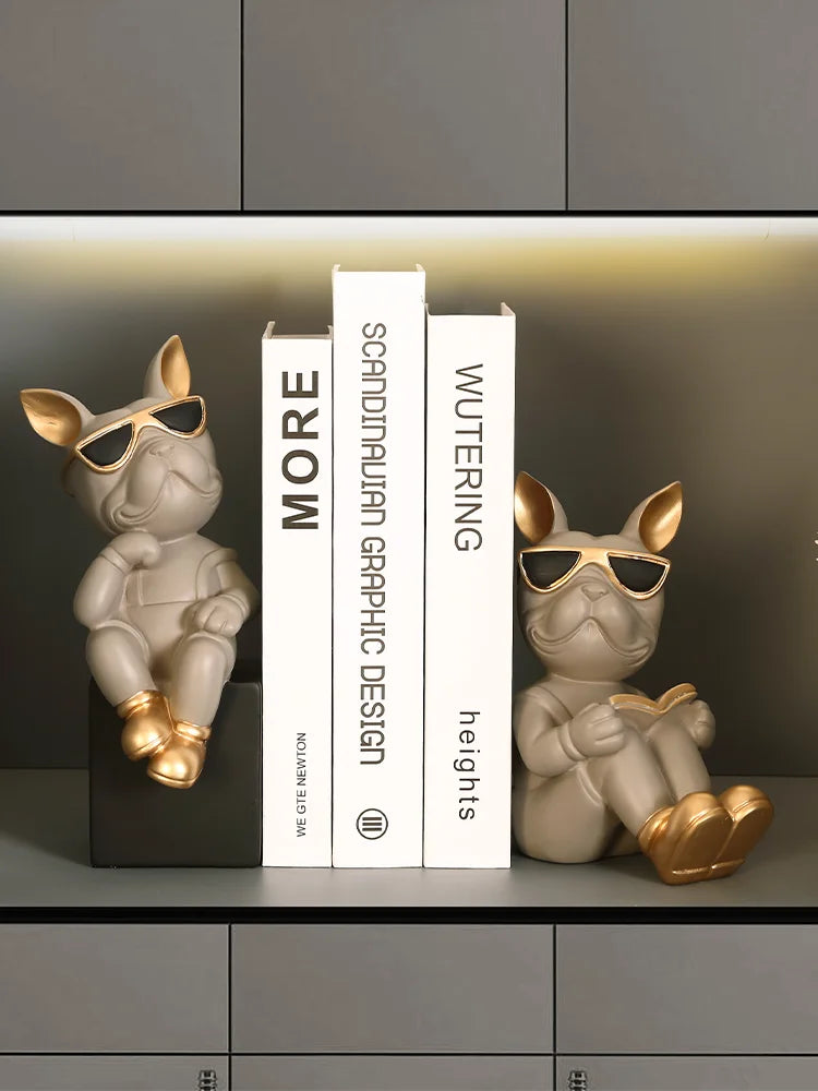 Französische Bulldogge Weinhalter – Harz Nordisch Tischdeko