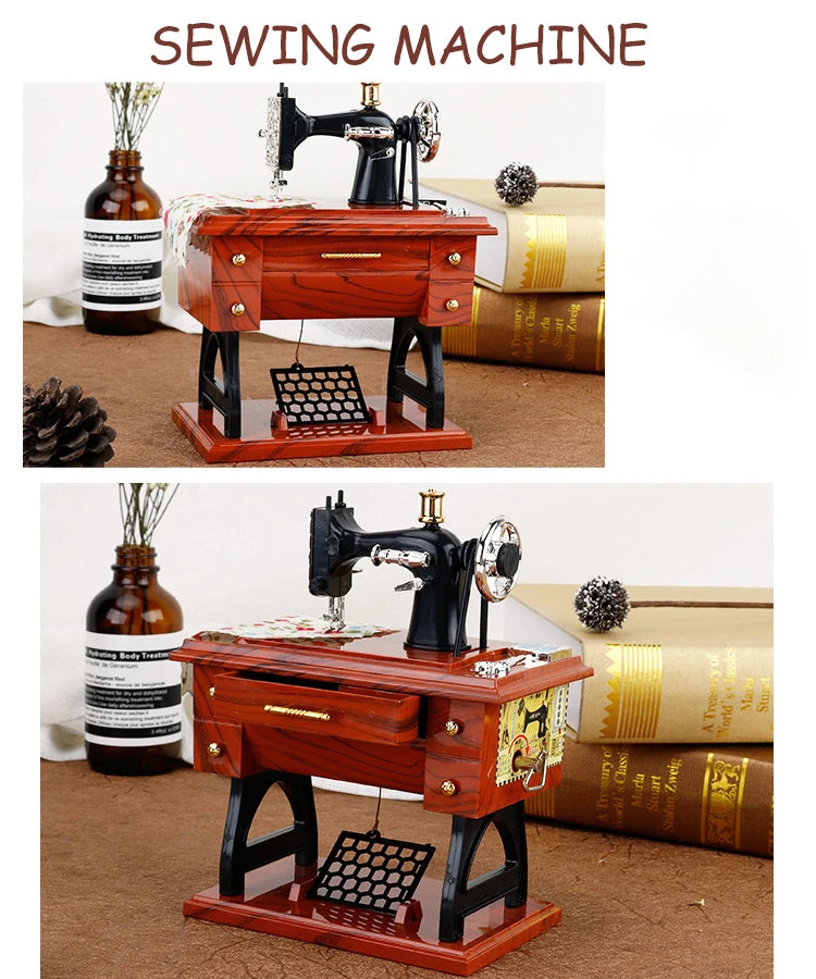 Vintage Spieluhr – Retro Stil – Handgekurbelte