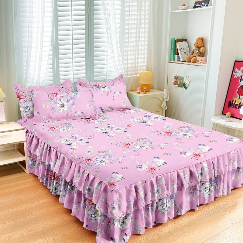 Floral Bettvolant – Strick-Polyester – Verschiedene Grössen