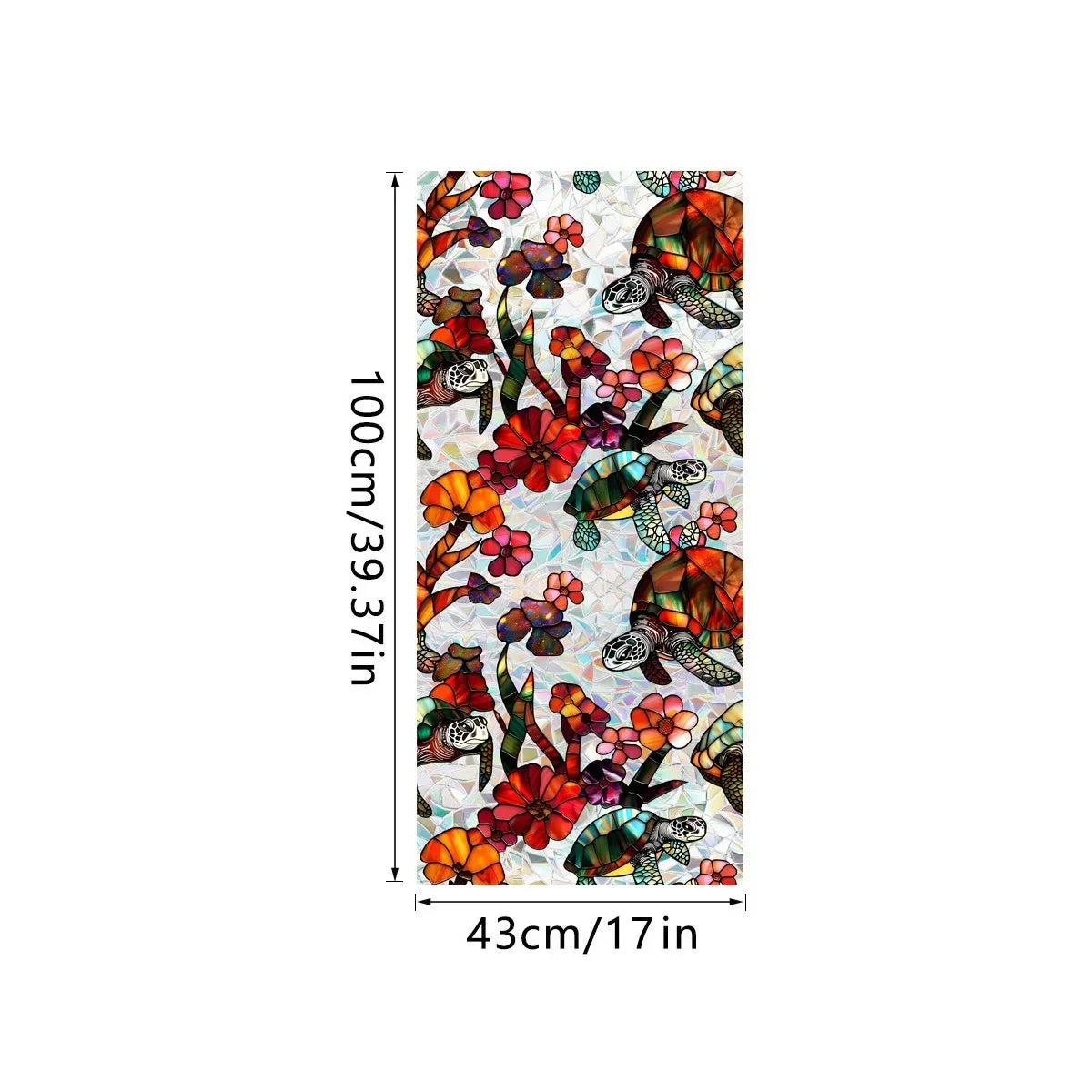 Sonnenfänger – Farbiges Design Glasfilm 43x100cm