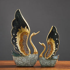 Schwan-Resin-Ornament – Kunstvolles Design, Grössen