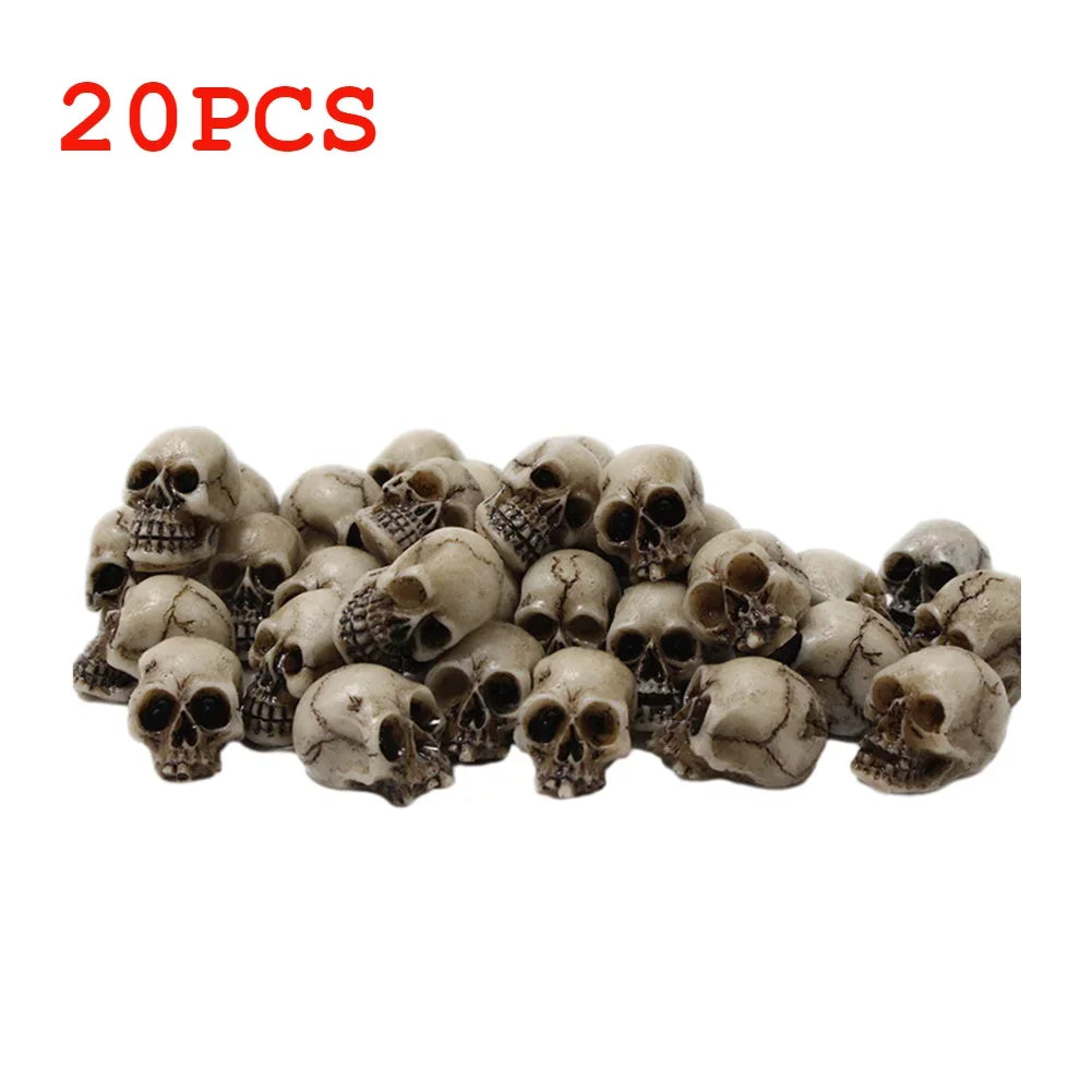 Halloween-Deko – Gothic-Schädel-Set – Vielseitige Ornamente