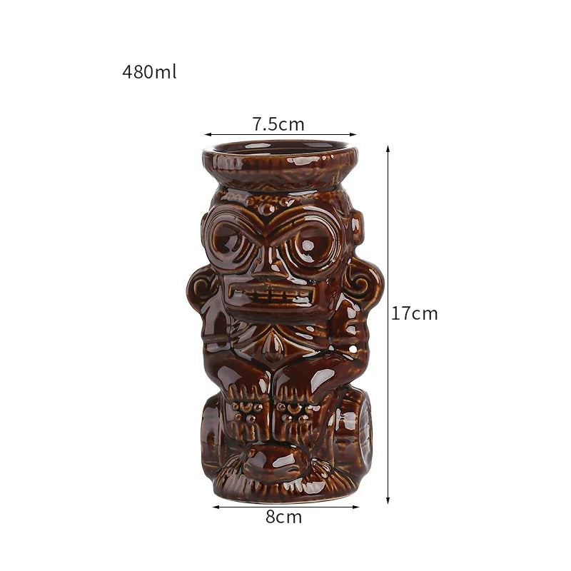 Keramische Tiki-Becher – Amerikanisch Handgemacht – 201-700ml