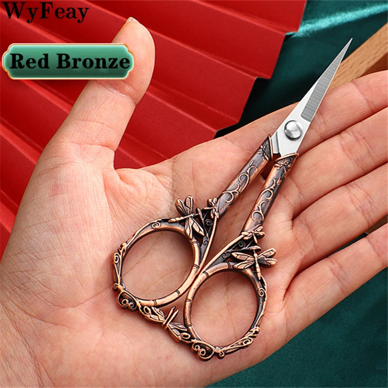 Edelstahl-Schere – Vintage Libellendesign – 12cm