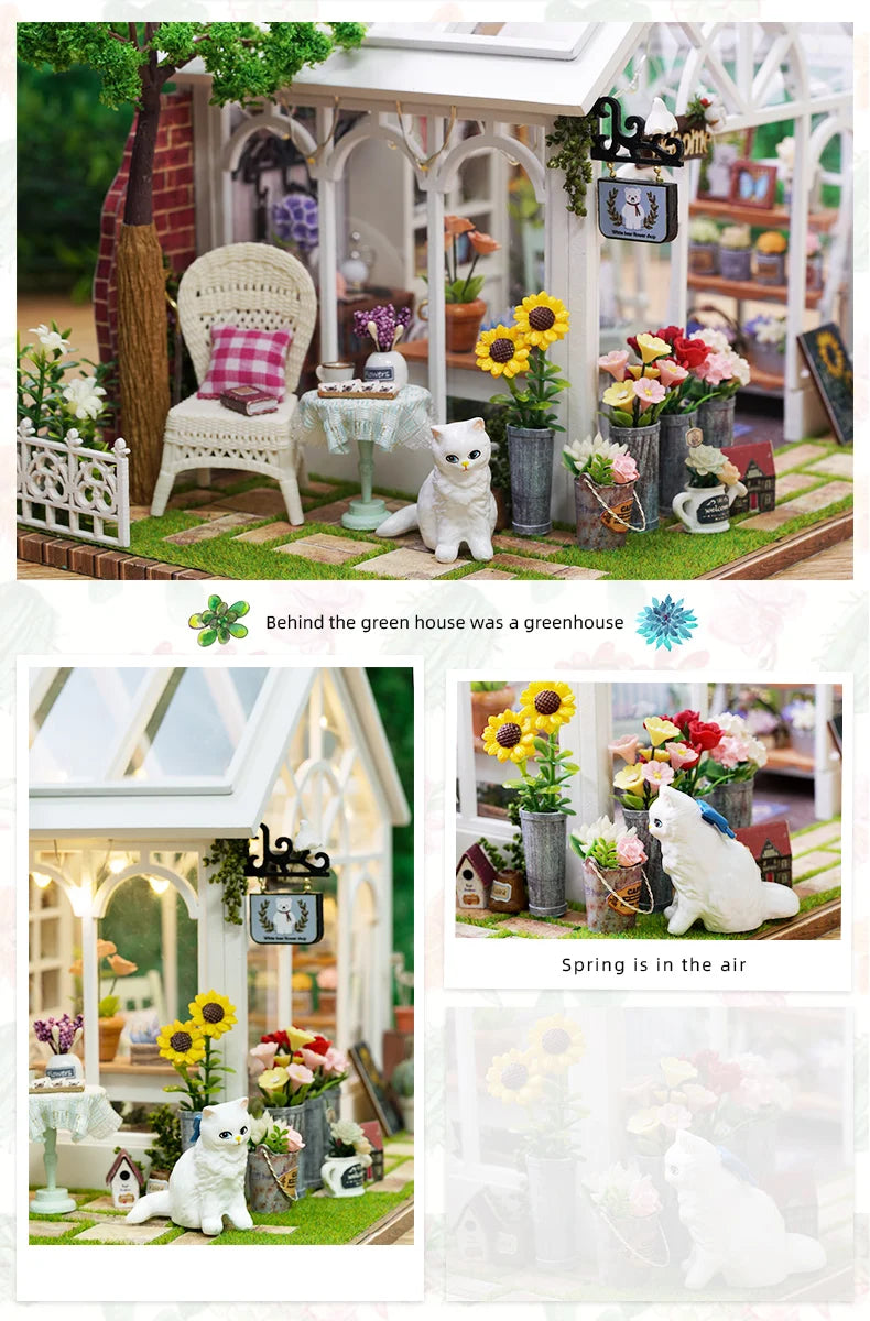 DIY Puppenhaus – Holzdesign – 19x22x17.5 cm