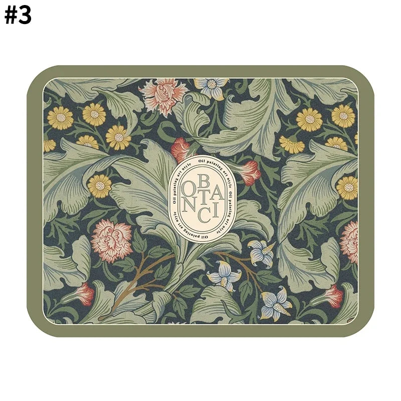 Absorbierender Küchen-Teppich – Blumenmuster – 40x60cm