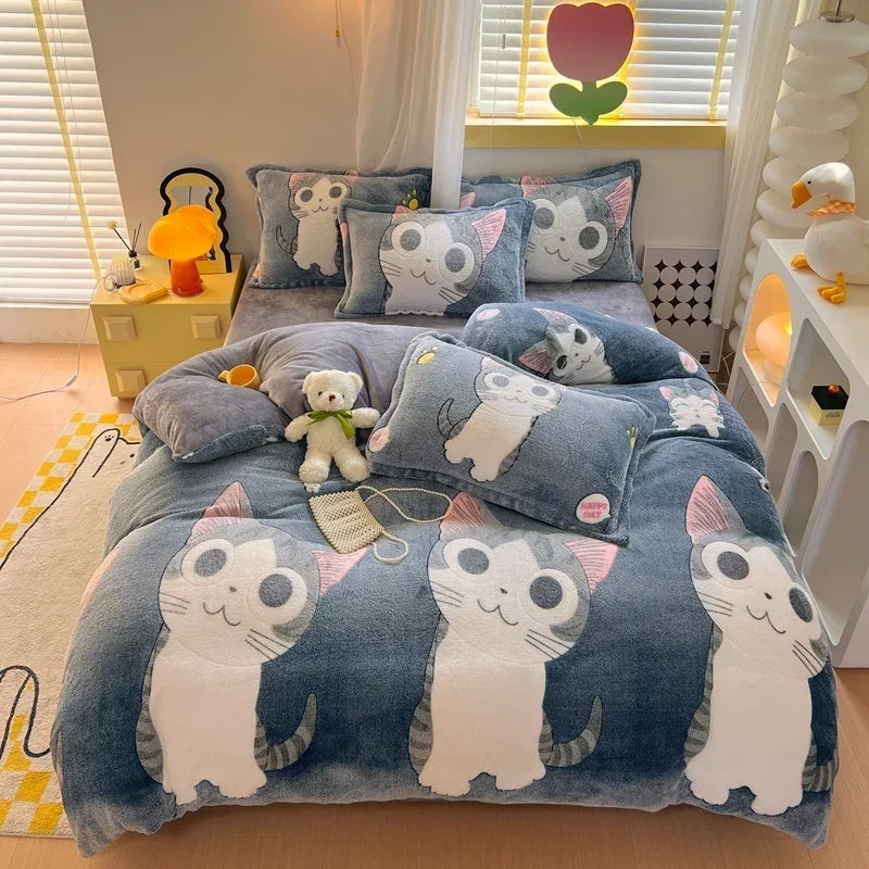 Flanell-Bettbezug – Landhausstil – Queen/King