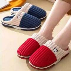 Herrenhausschuhe – Cord-Sohle rutschfest Winter