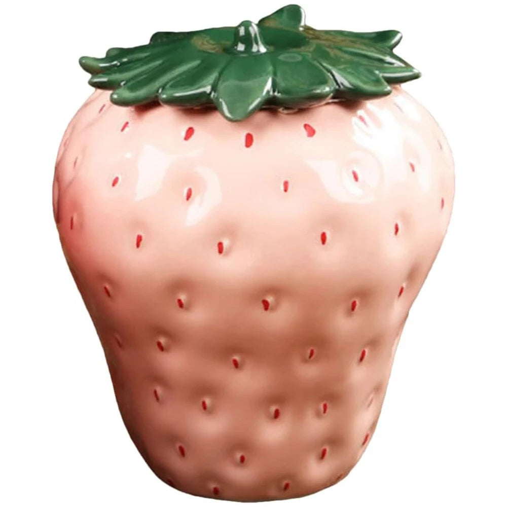 Keramik-Erdbeerglas – Farbenfrohes Design für die Küche