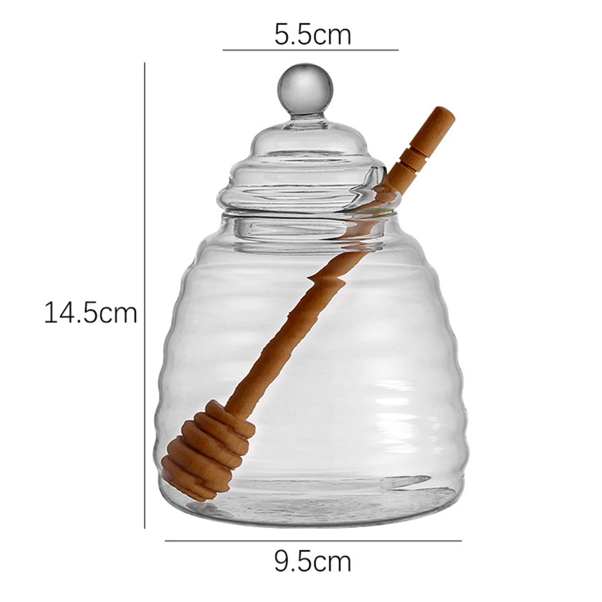 Glas Honigglas – Klare Optik – 270ml/500ml
