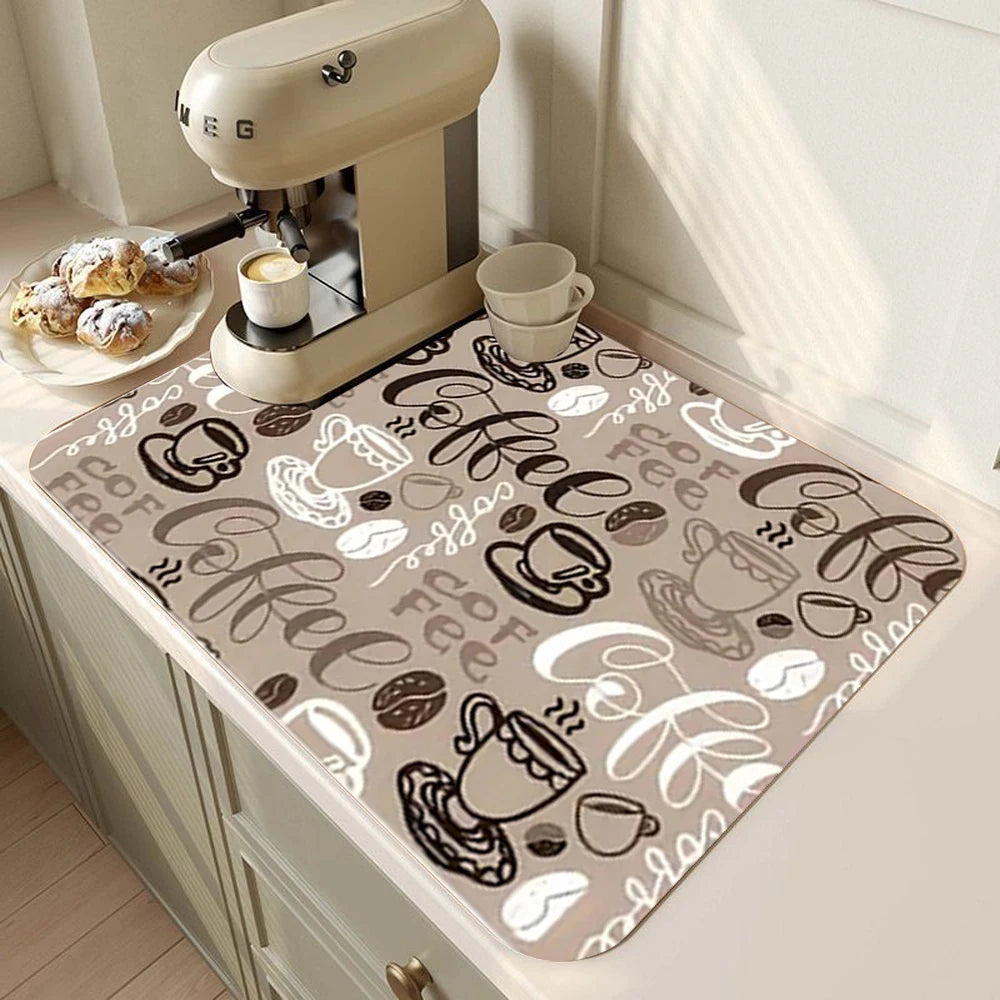 Küchen-Abtropfmatte – Modernes Gummi Design – Verschiedene Grössen