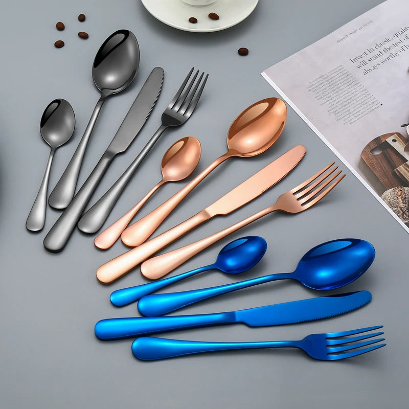 Luxus Besteckset – Gold Edelstahl – 5-teilig