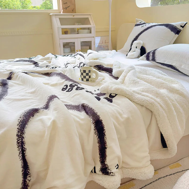 Winterkuscheldecke – Weiches Coral Fleece – 150x200cm