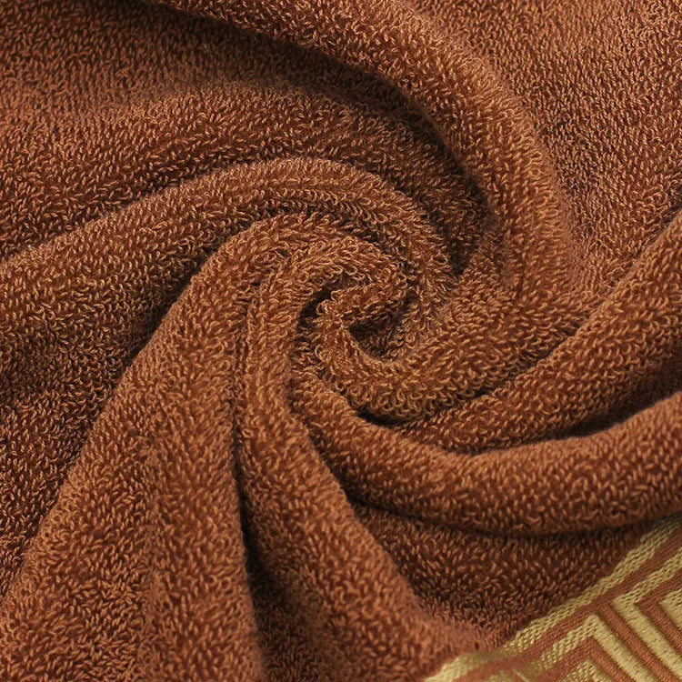 Schwarze Baumwolltücher – Luxuriös Jacquard – 34x74cm/70x140cm