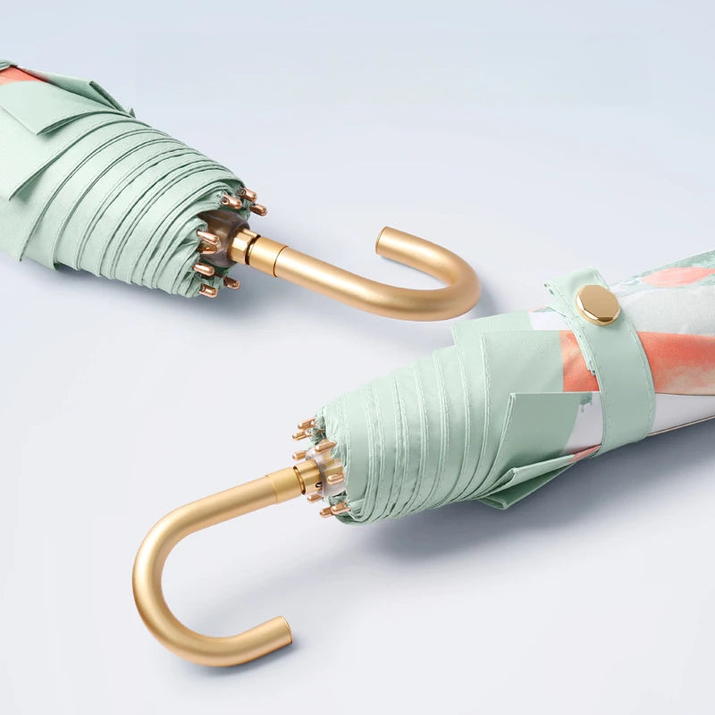 Premium Schirm – Metallfaser – UV & Regen Schutz