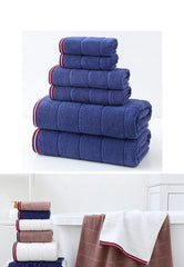 Luxuriöses, 6-teiliges Handtuchset aus 100% Baumwolle in diversen Farben