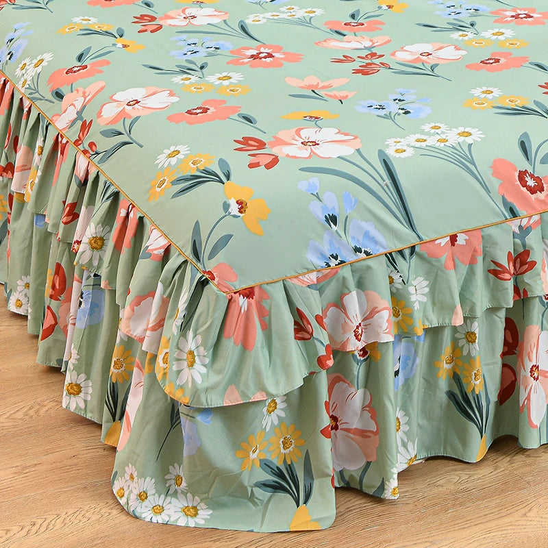 Floral Bettvolant – Strick-Polyester – Verschiedene Grössen