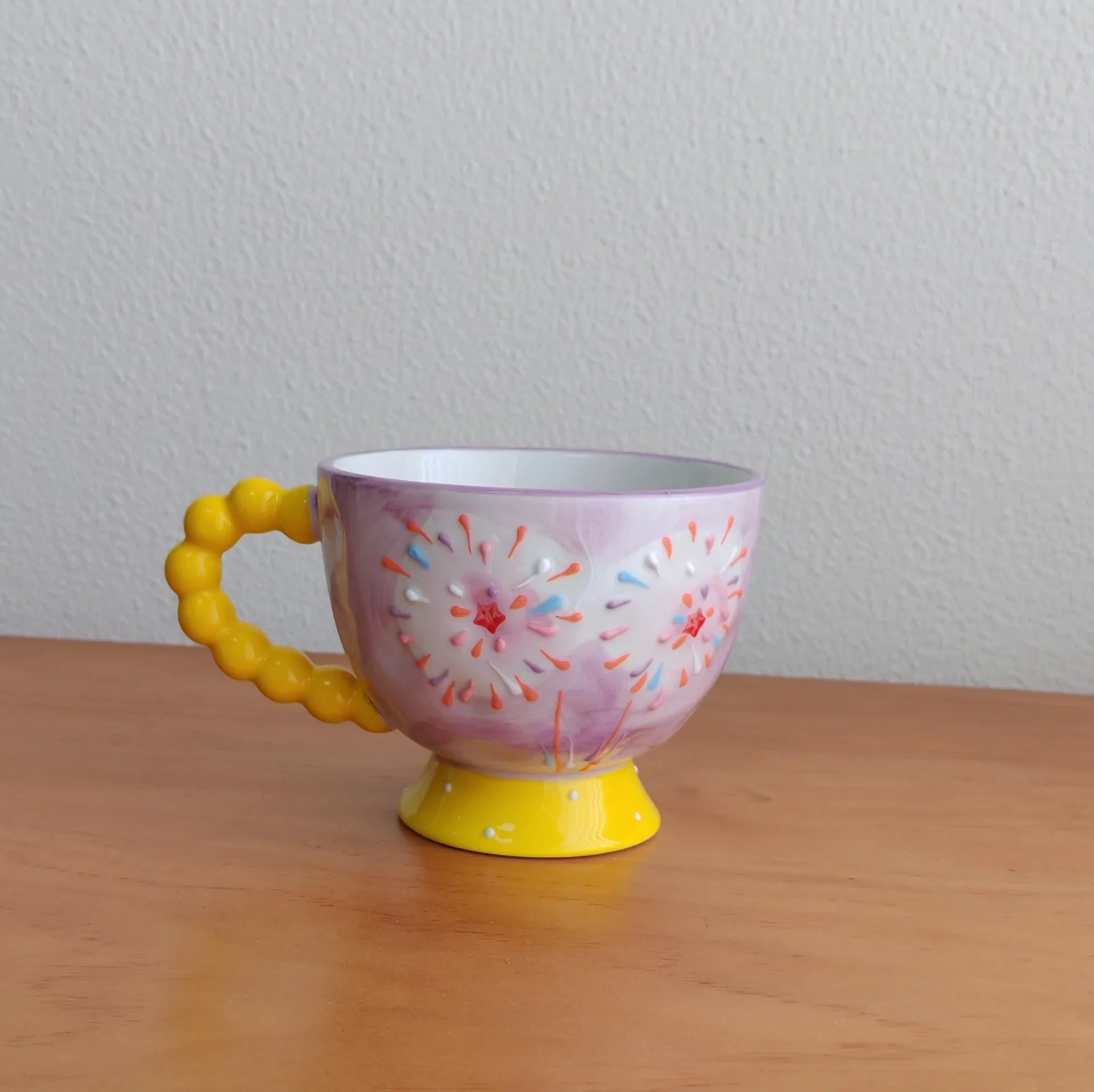 Handbemalte Keramiktassen – 430ml – Frühstücksgenuss