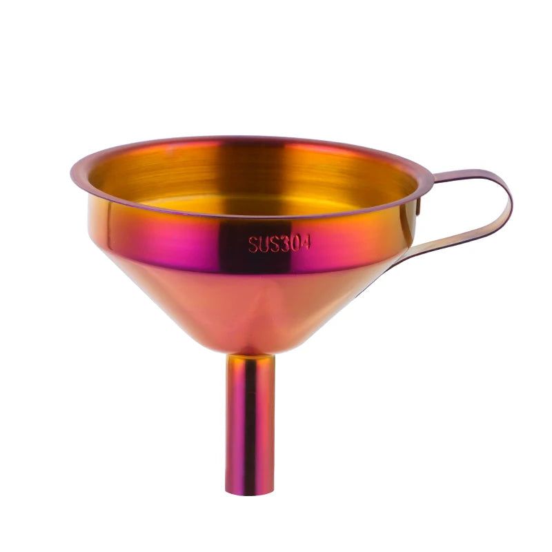 Edelstahltrichter – Gold Design – Abnehmbarer Filter