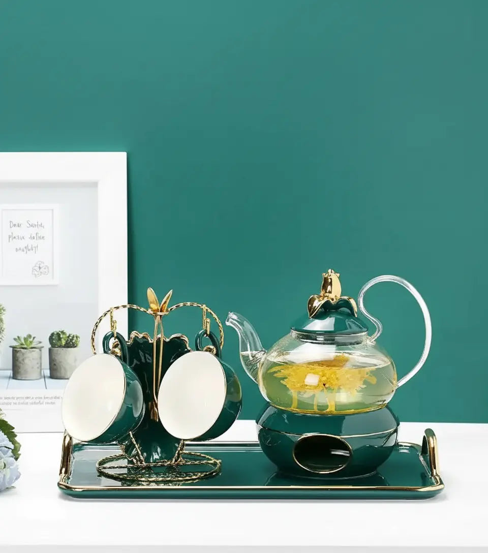 Luxus Glas-Teeset – Modernes Design 600 ml