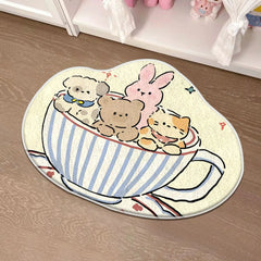 Cartoon-Teppiche – Weiches Acryl – Anti-Rutsch Bodencharme