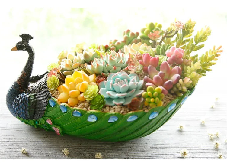 Kreativer Blumentopf – Keramik Resin Design – Tischvase