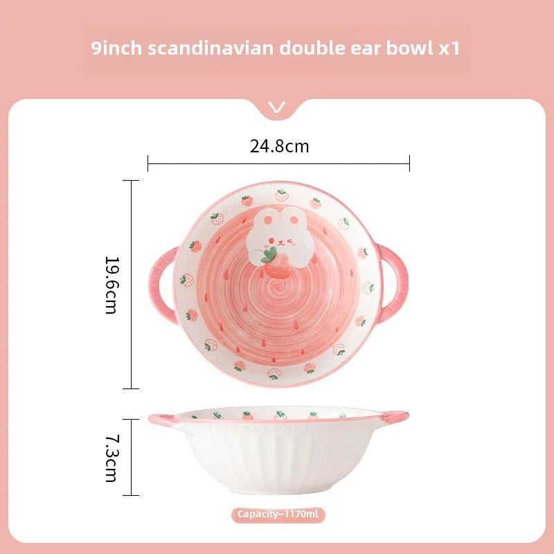 Keramikschalen – Underglaze Design – 11.8 bis 6.25 Zoll