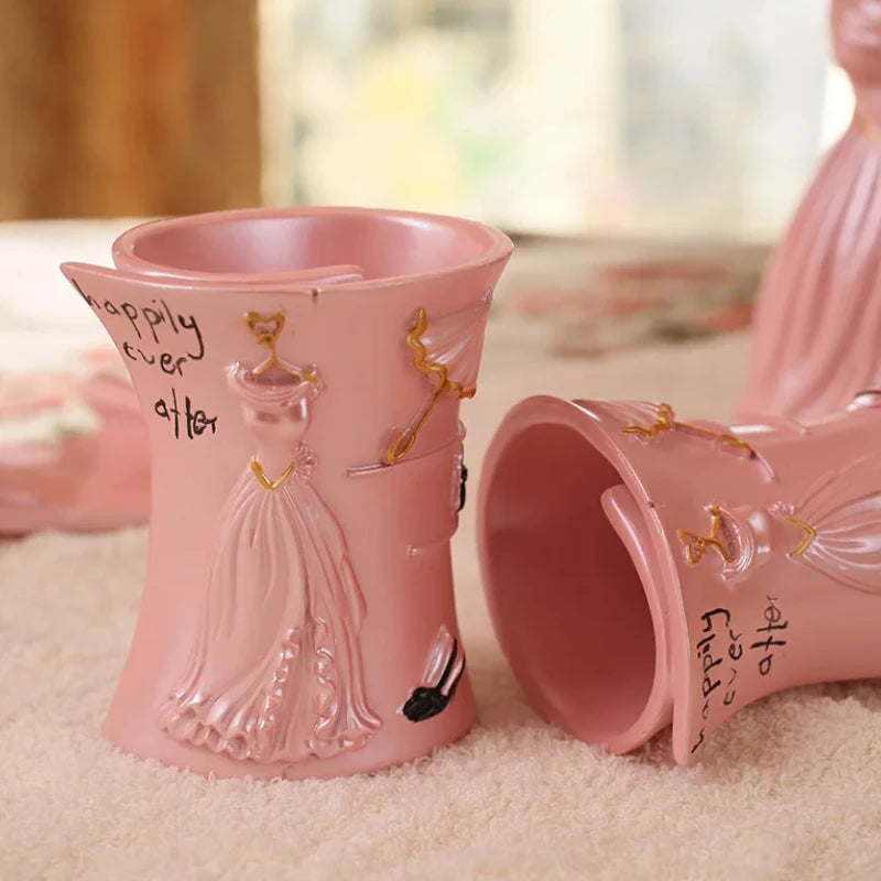 Zahnputzset aus Harz – Elegantes Badaccessoire