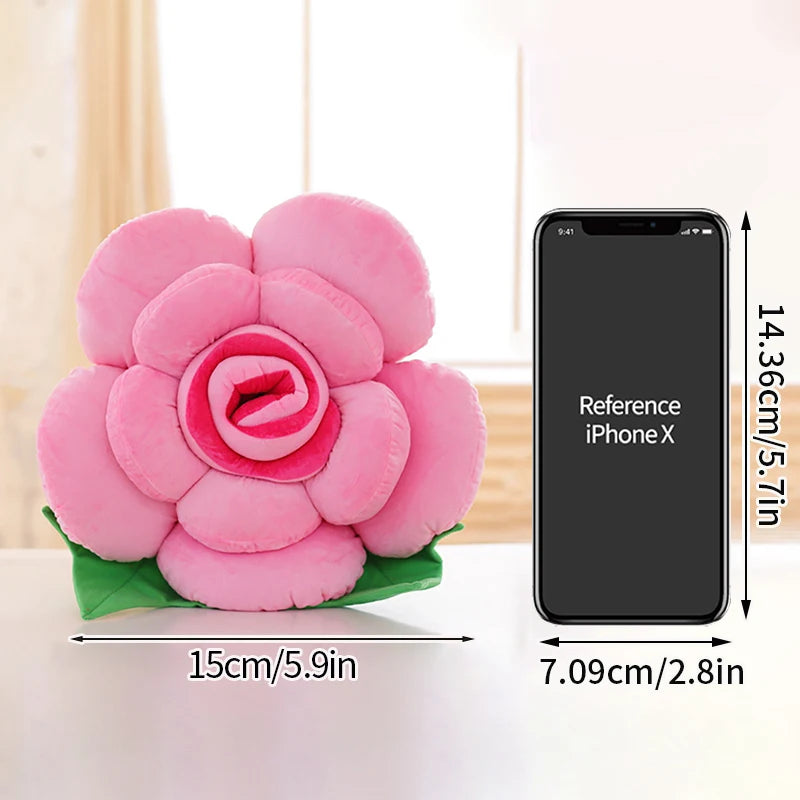 Rosenblume Kissen – Plüschdesign – Perfektes Geschenk
