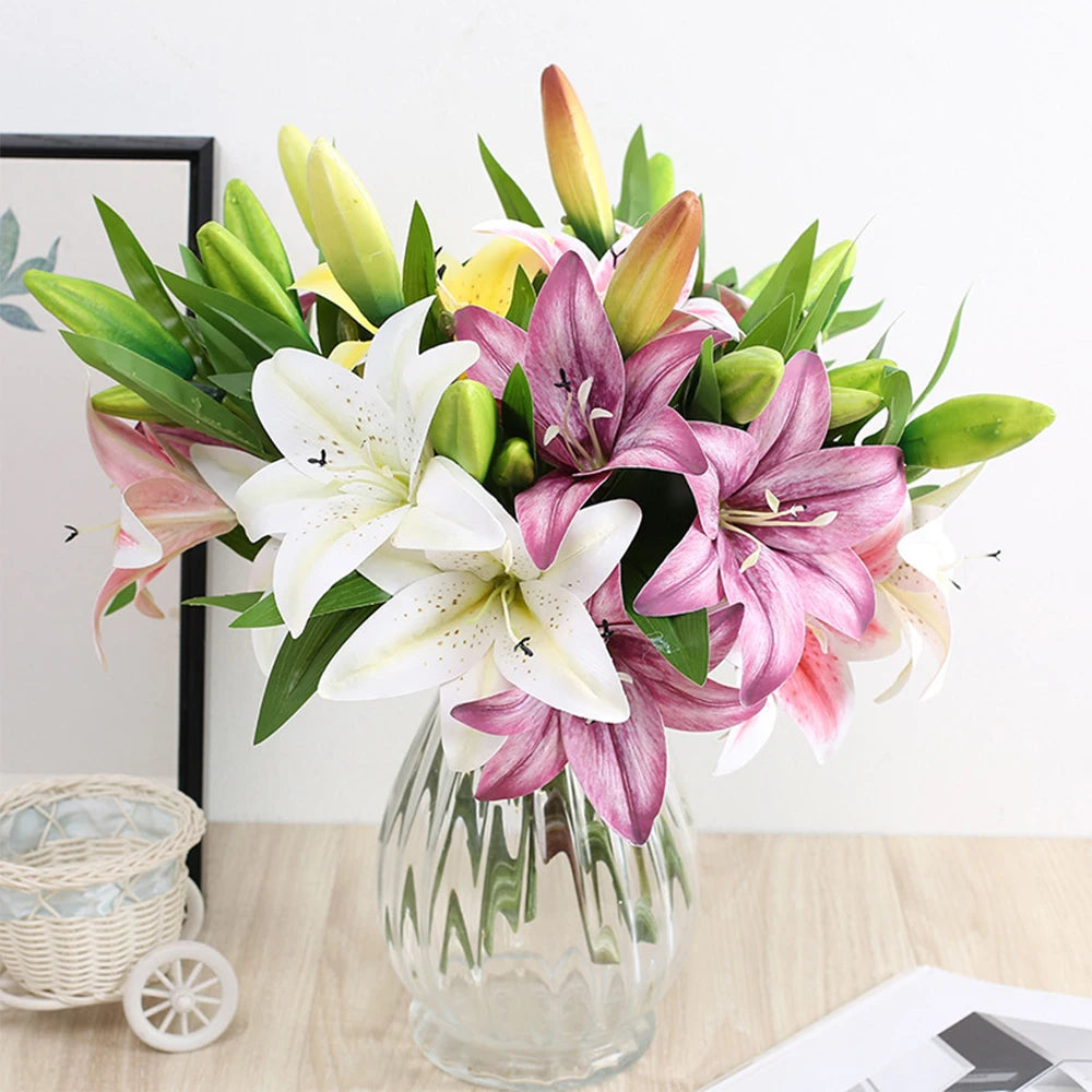 3D Druck Lilie – Elegantes Florales Design – 41cm Heimdeko