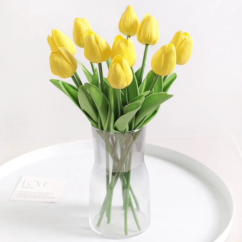 Tulpen Kunstblumenstrauss – Real Touch Schaum – Deko