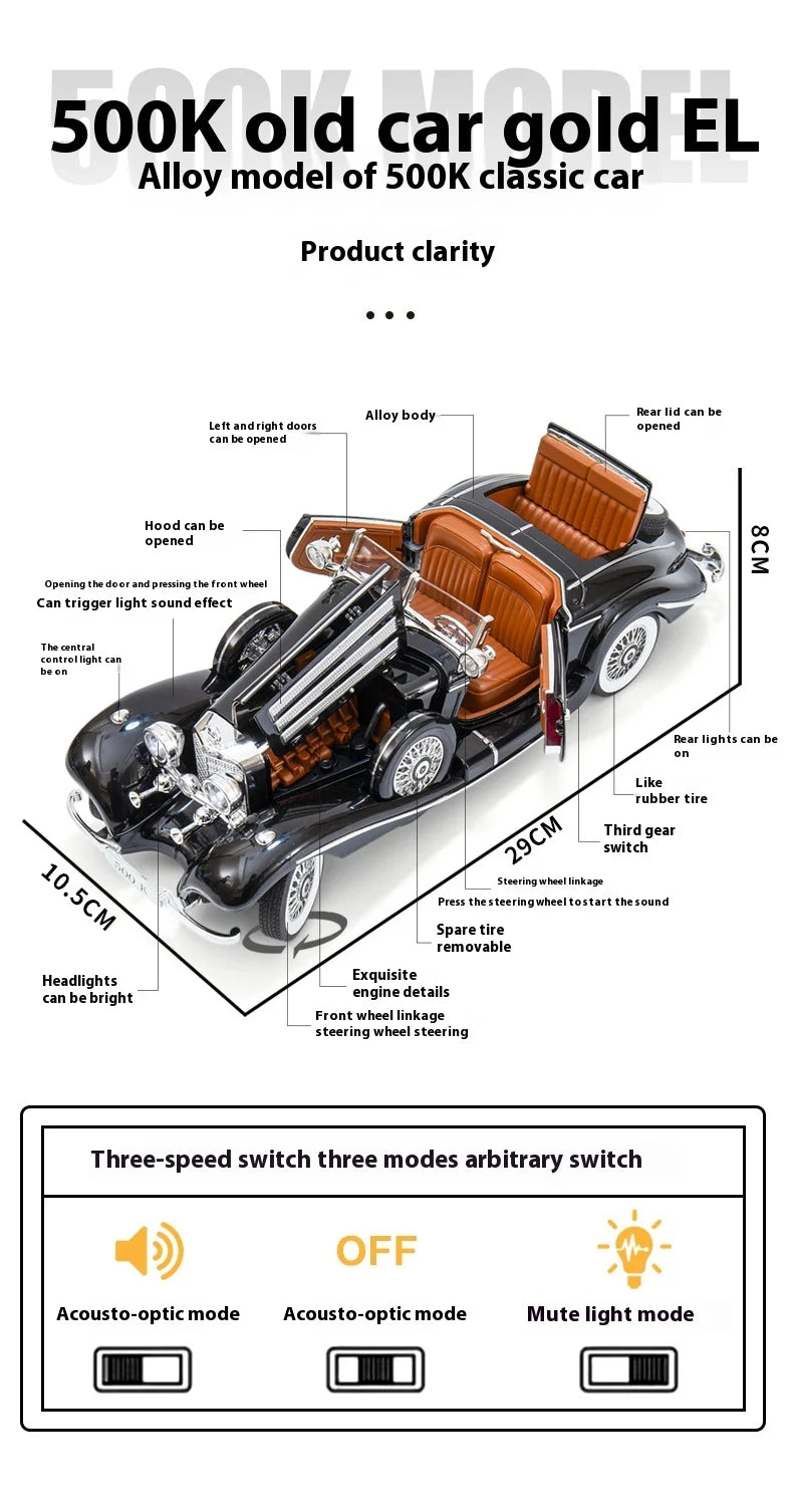 Diecast Modellauto – Vintage Metall – 1:18 Massstab