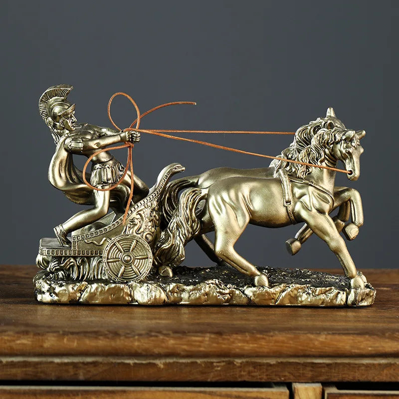 Römische Kriegerstatue - Antike Optik - Dekorationsstück