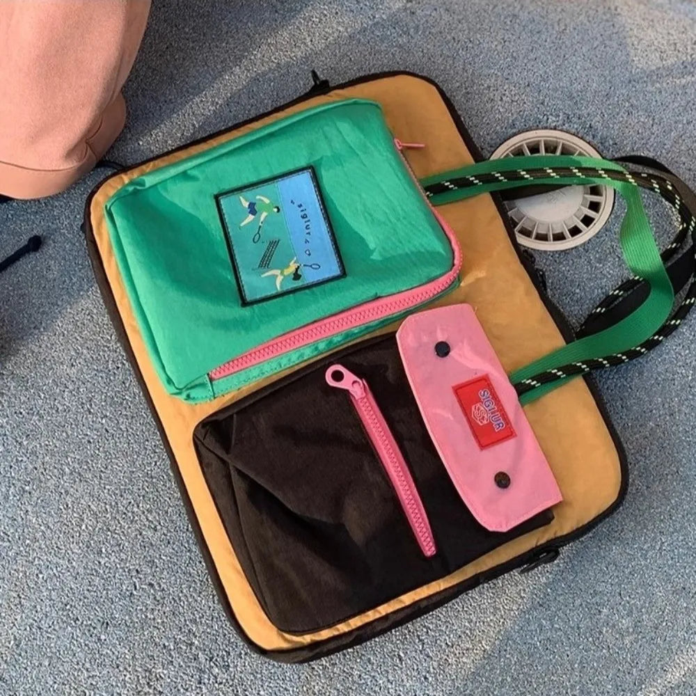 Laptop Aktentasche – Canvas & Polyester – 37x31x3cm