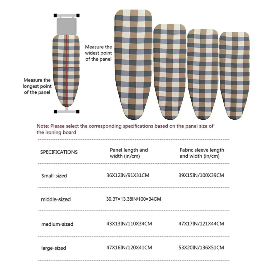 Bügelbrettbezug – Dicke Baumwollpolsterung – Universalgrösse