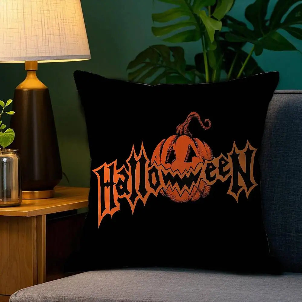 Halloween Kissenbezug – Plüsch Polyester Quadratisch – 45x45 cm