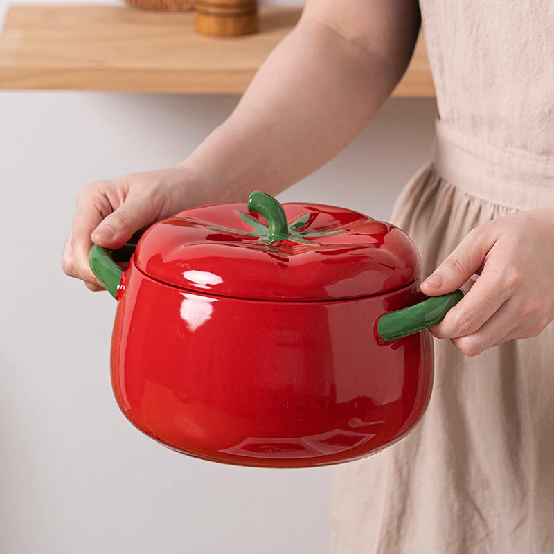 Keramik Tischgeschirr Schale – Tomatenform – 900ml & 1600ml