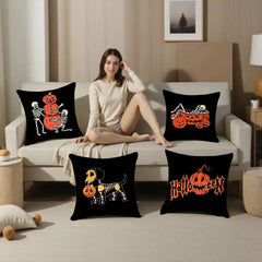 Halloween Kissenbezug – Plüsch Polyester Quadratisch – 45x45 cm