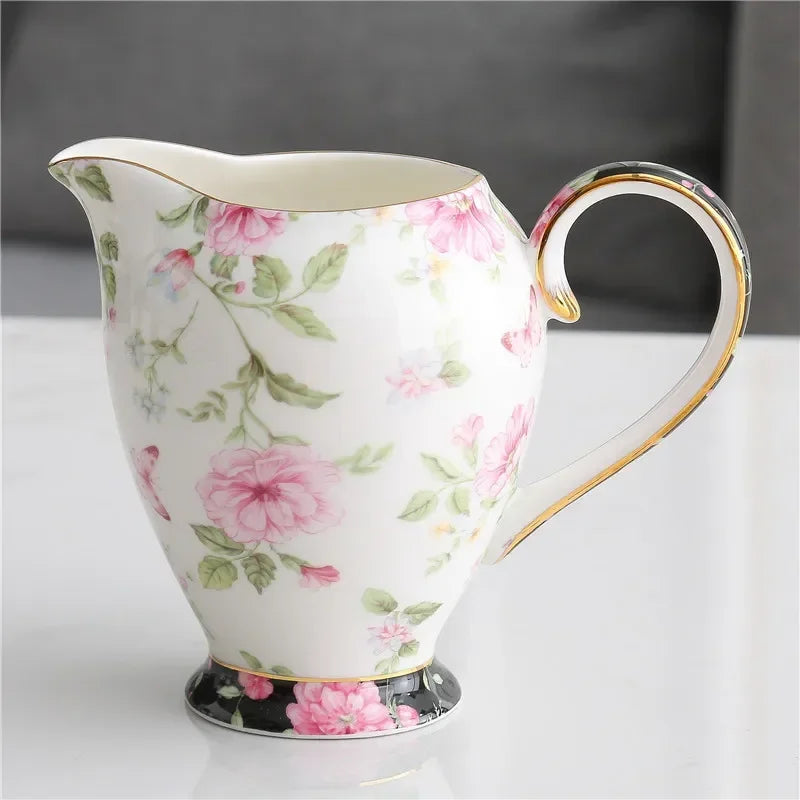 Teeset aus Bone China – Pastoralblume – Vielseitig