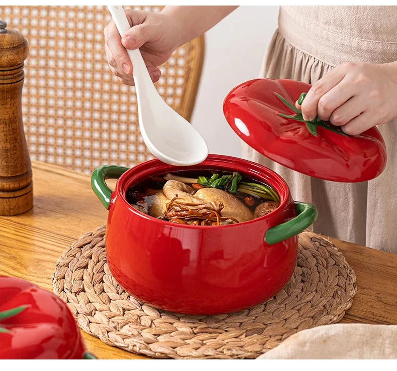 Keramik Tischgeschirr Schale – Tomatenform – 900ml & 1600ml