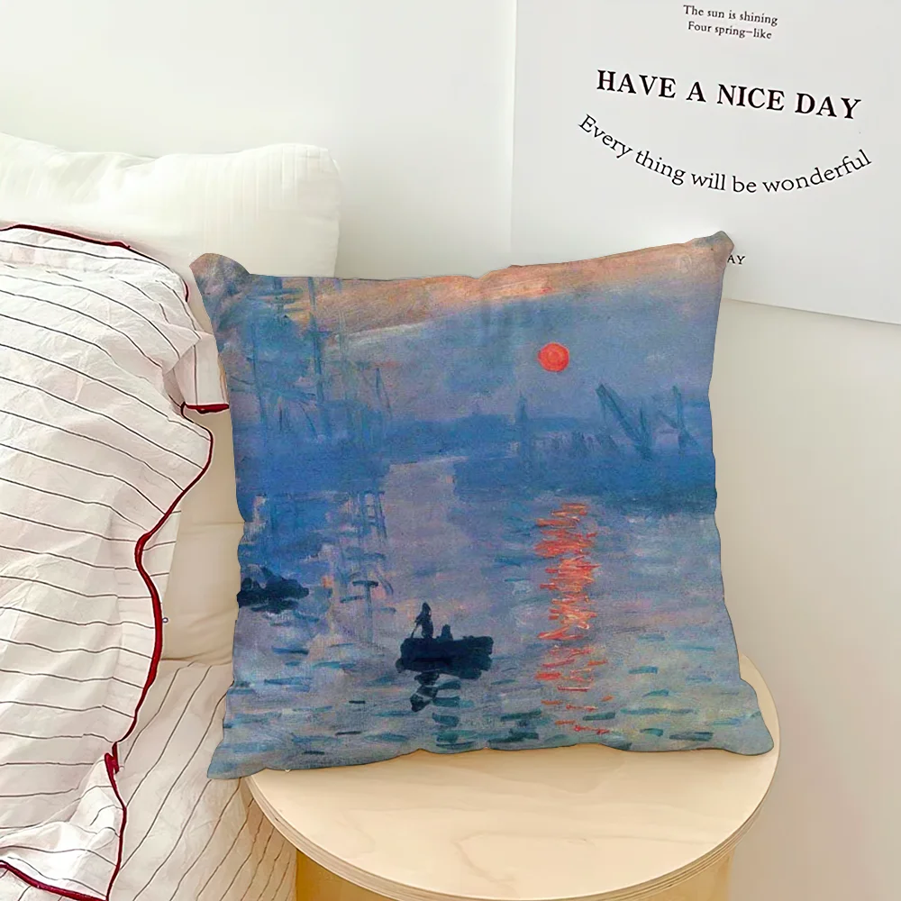 Wasserlilien Kissen – Kunst Design 45x45CM