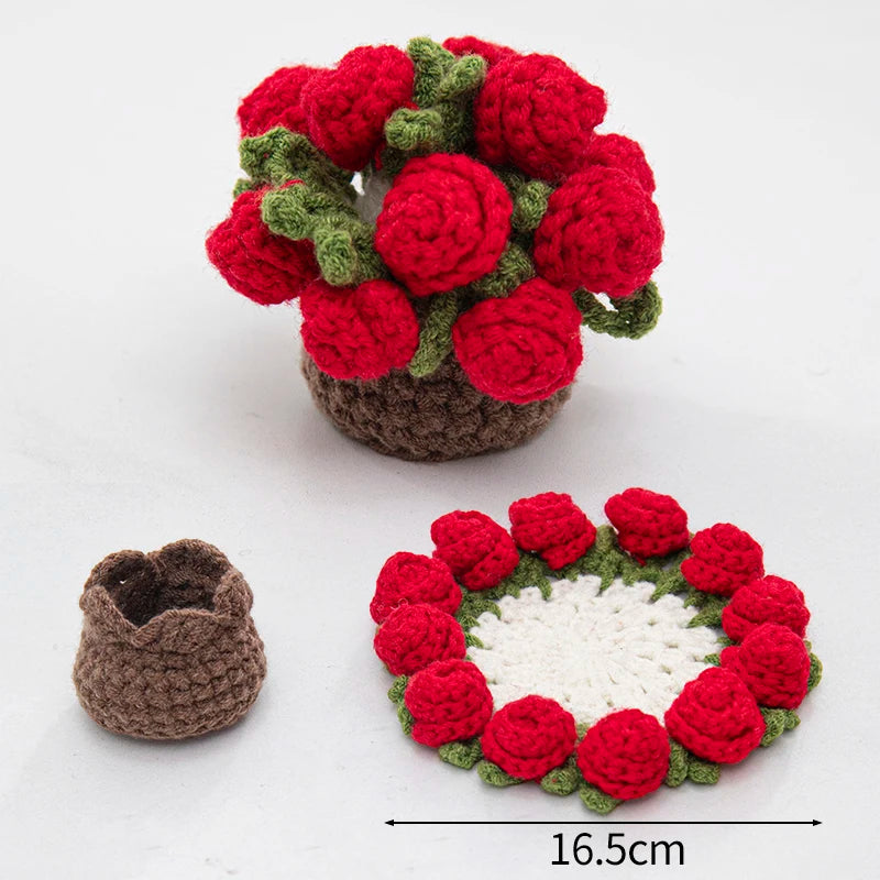 Gehäkelter Untersetzer – Öko Polyester – 10cm