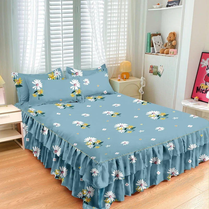 Floral Bettvolant – Strick-Polyester – Verschiedene Grössen