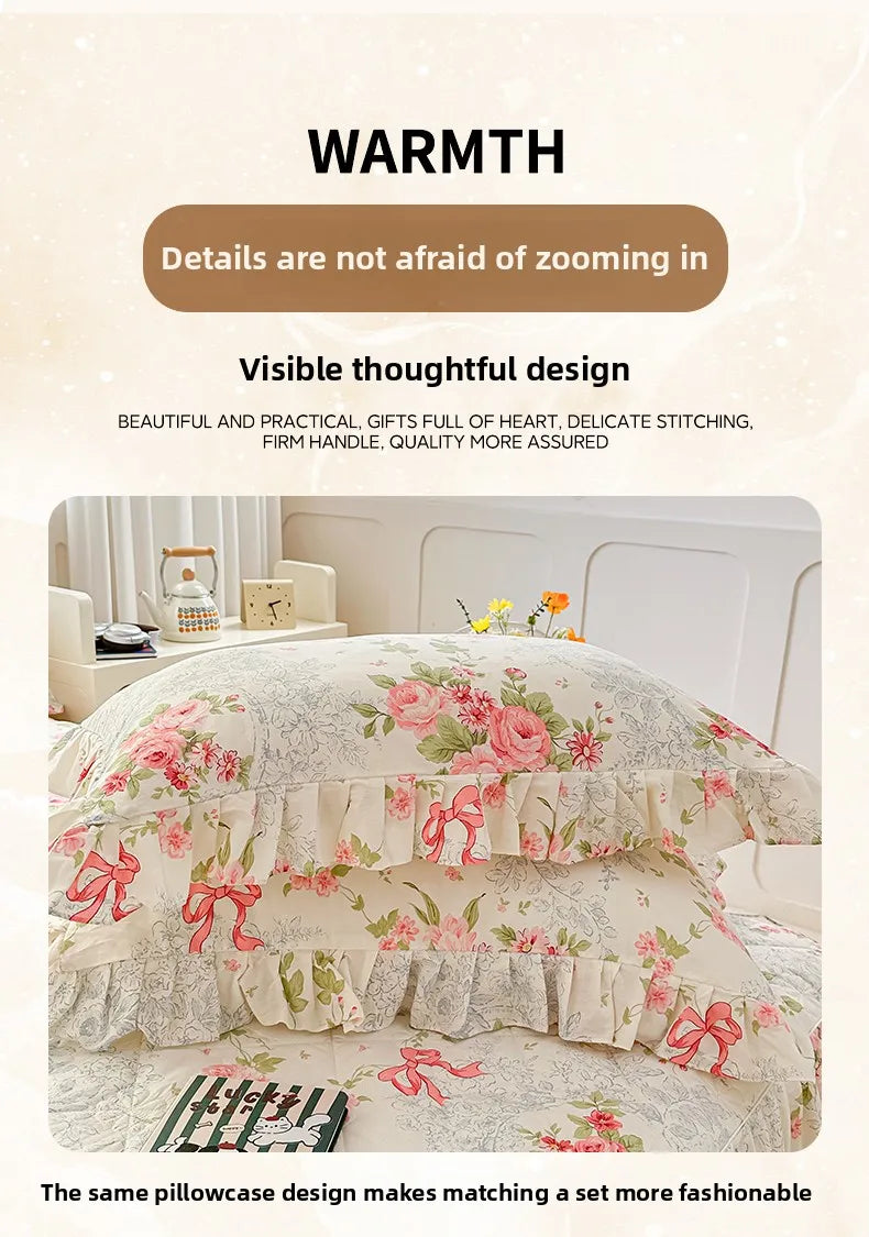 Baumwoll-Bettbezug – Koreanischer Stil Spitze – 150x200cm