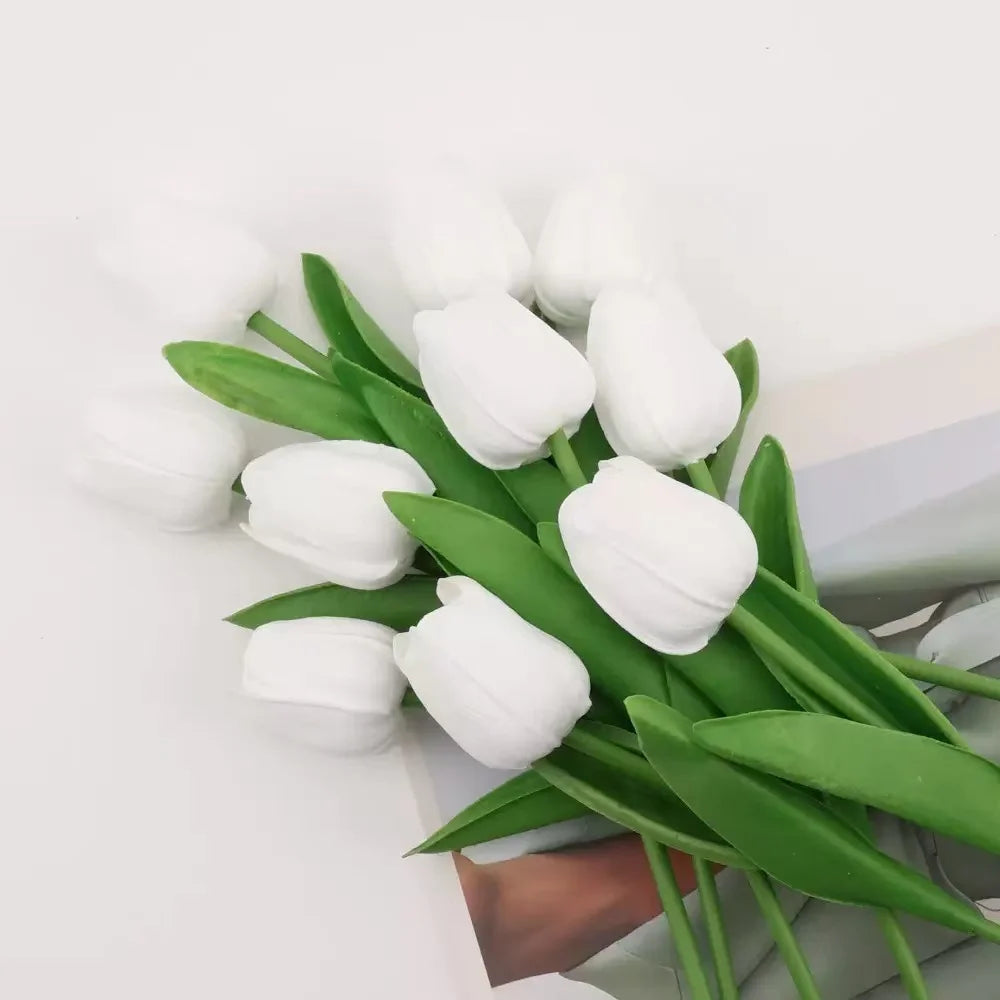 Künstliche Tulpen – PU Echt-Touch – 34cm für Zuhause