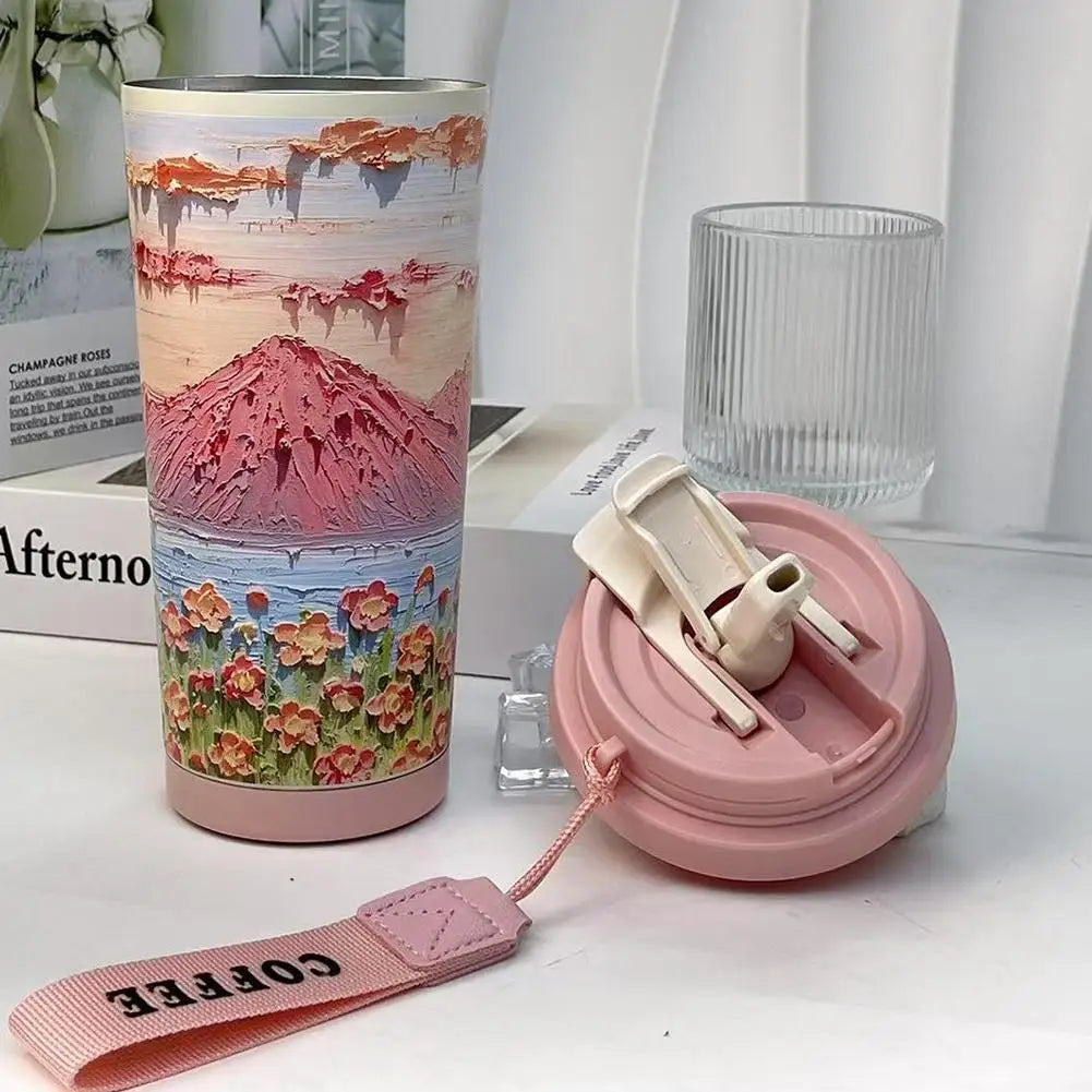 Wildblumenbecher – Edelstahl Design – 500ml Besonderheit