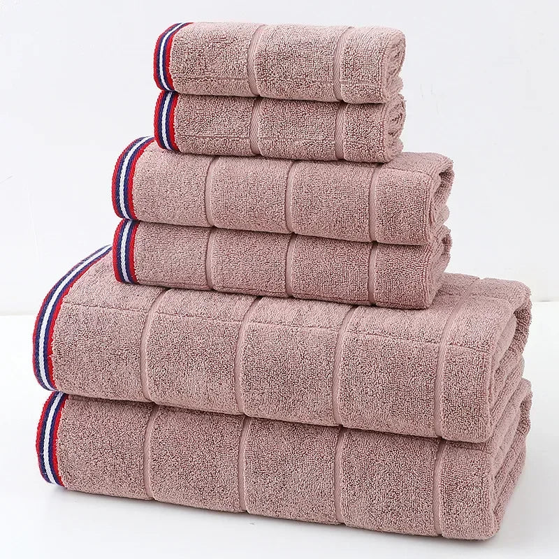 Luxuriöses Baumwolle Badeset – 100% Baumwolle – 6-teilig